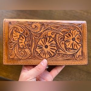 American darling tooled leather wallet